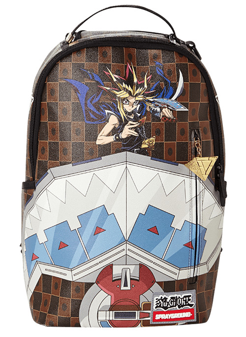 Yu-Gi-Oh! Duel Disk Shark Mouth Backpack by Sprayground, in the name of  the pharaoh