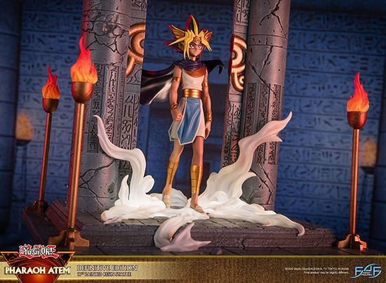 Front left view of the First 4 Figures Pharaoh Atem Definitive Edition statue