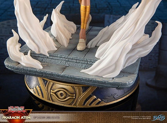 Close up of the feet and smoke of the First 4 Figures Pharaoh Atem Standard Edition statue