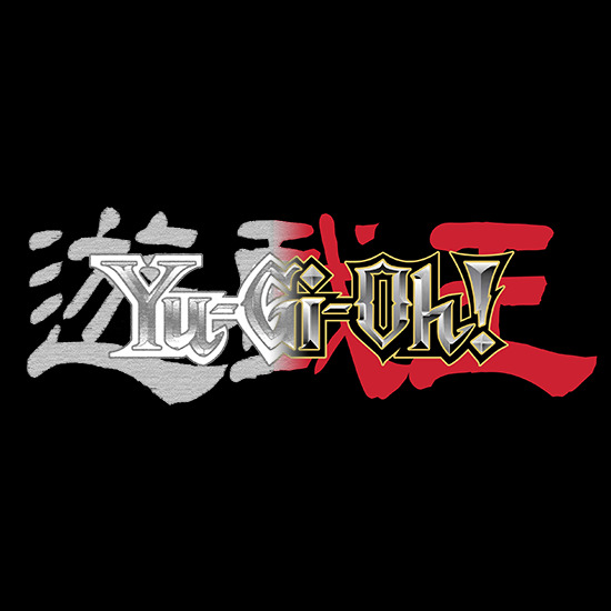 The Yu-Gi-Oh! logo, with a pencil sketch effect on its left half
